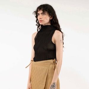 Nin Studio Wave Mock Neck Top